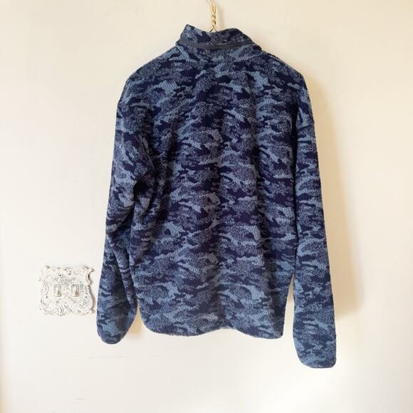 Outdoor Voices Primofleece 1/2 Zip Pullover Fleece Jacket Blue Cloud Camo XS - Picture 8 of 11